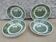 6 hollow plates Adams English Scenic green