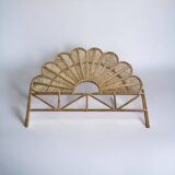 Handmade wicker headboard