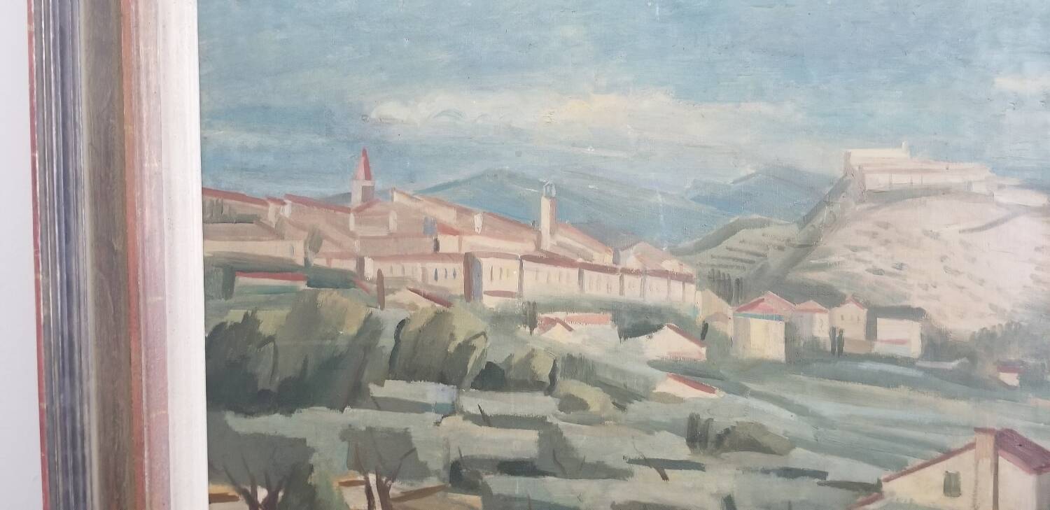Modern school of the 20th century - oil on canvas - 54.5 x 65.5 cm