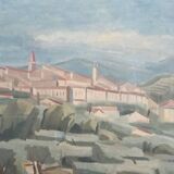 École moderne du xxe siècle - huile sur toile - 54,5 x 65,5 cm
