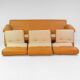 Vintage Coronado Brown Leather Large Sofa by Tobia Scarpa for C&B Italia