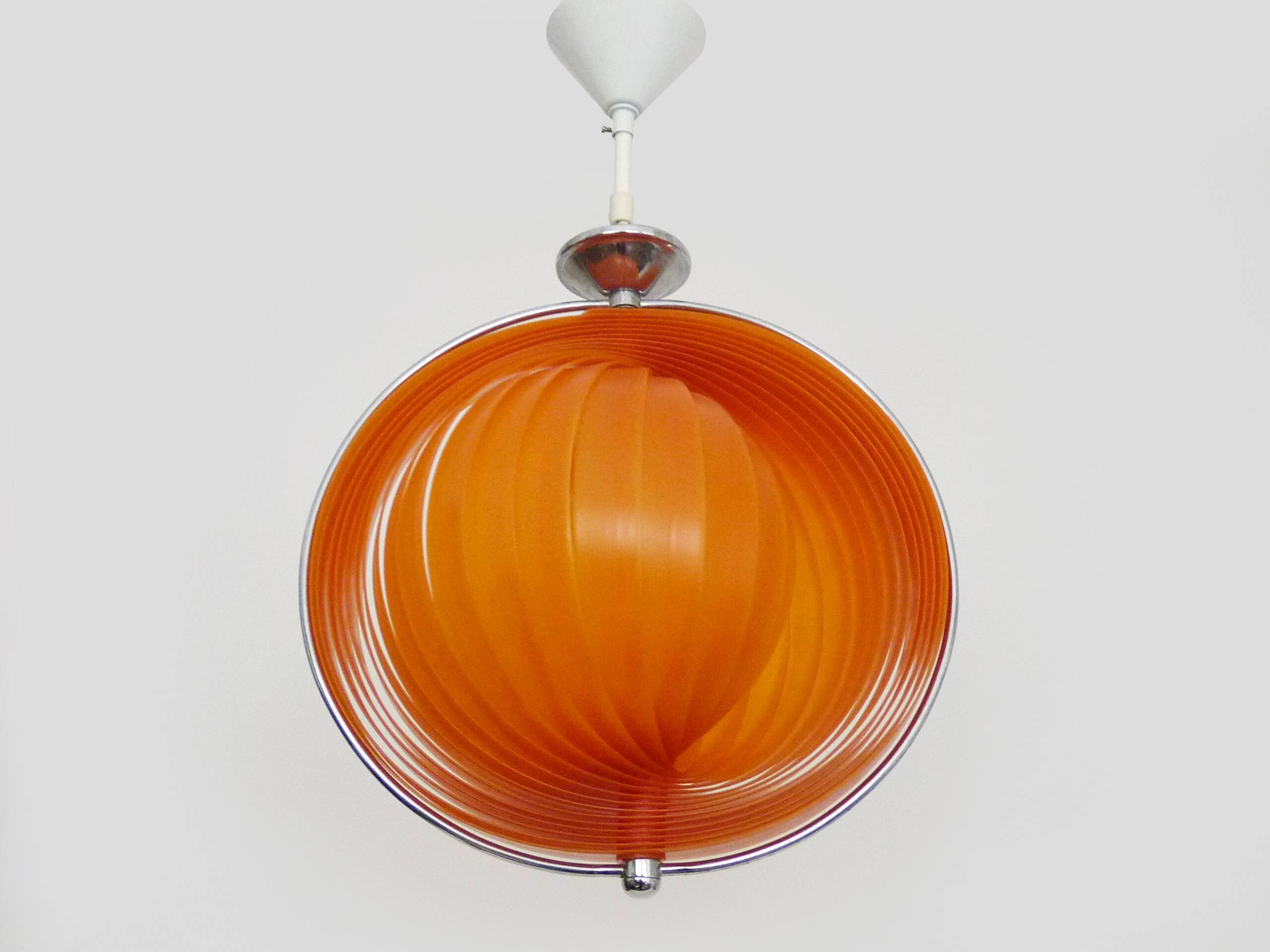 Vintage Christian Koban “Moon” orange pendant light, 80s