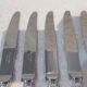 12 Christofle Chinon silver plated dessert knives, 19.7cm