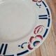 Antique Gien footed compote – Blue & red floral decoration