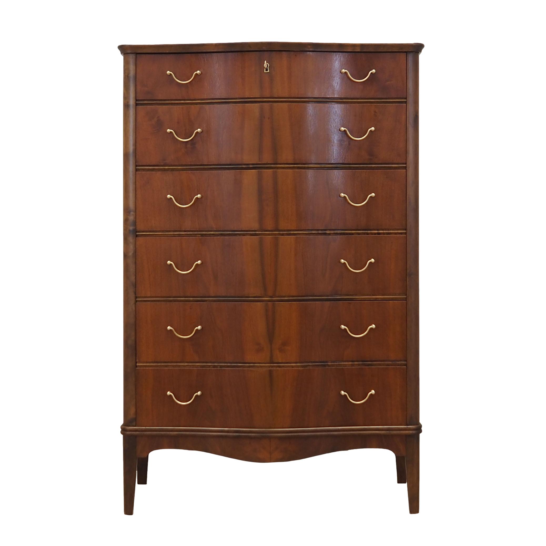 Walnut chest of drawers, Danish design, 1960s, production: Denmark