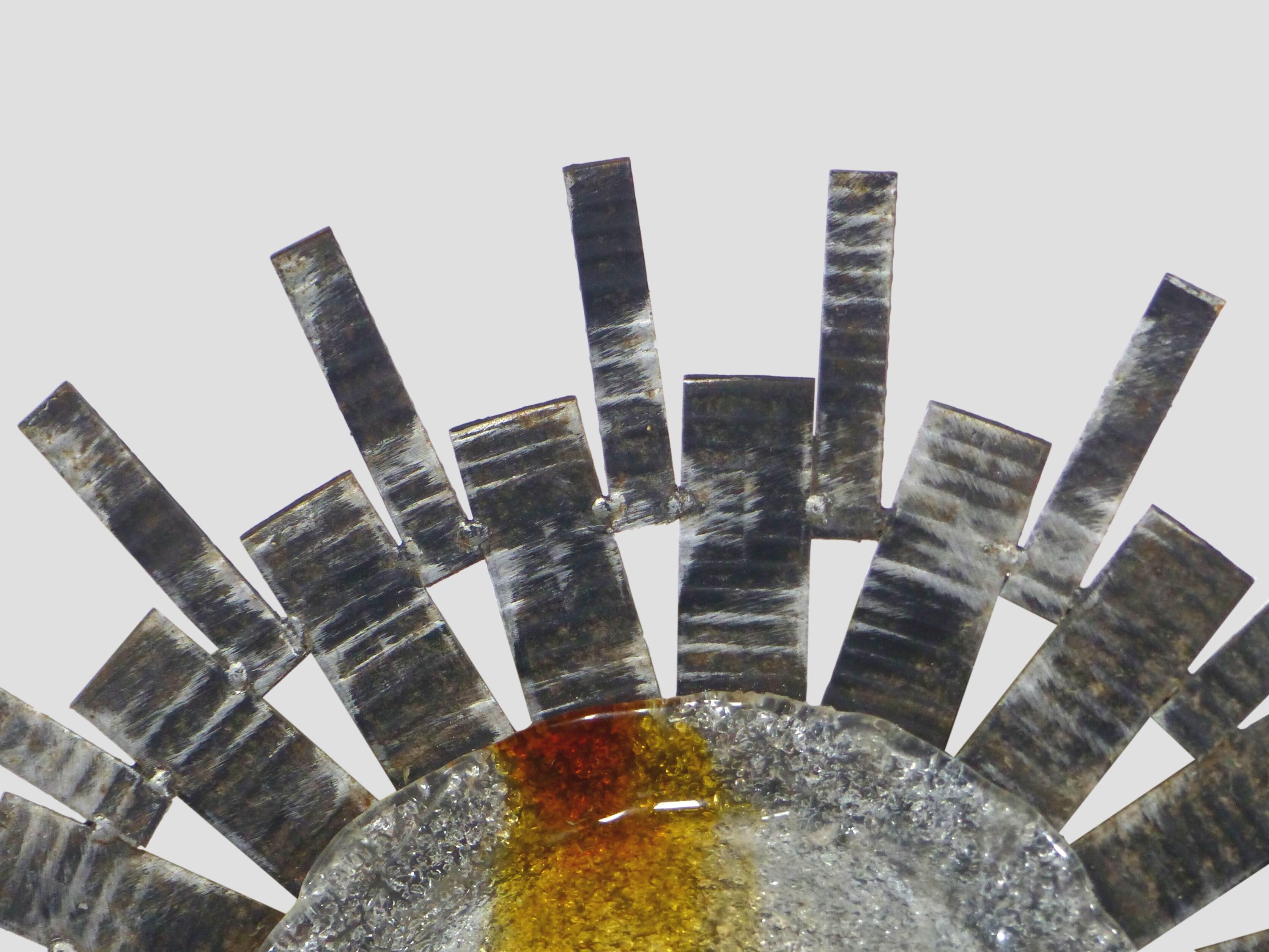 Wall light brutalist vintage sun