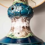 70's beige blue floor lamp