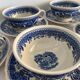 Old service Villeroy and Boch, blue Burgenland model, 27 pieces