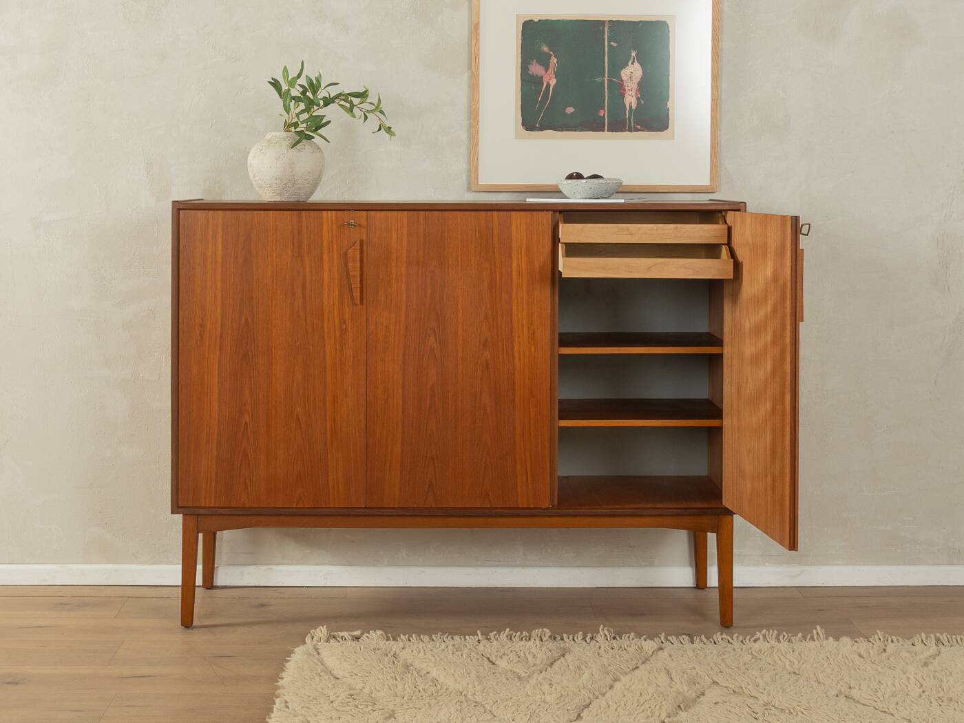 1960s Highboard in Danish Design, Vintage