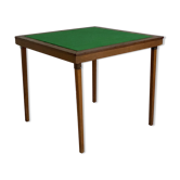 Folding bridge table