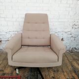 Armchair with Czech ottoman, 1960, Munzar and Moravians