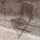 3 chaises en fer forgé