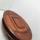 Coffee table bar trunk oval vintage cherry 70s-80s