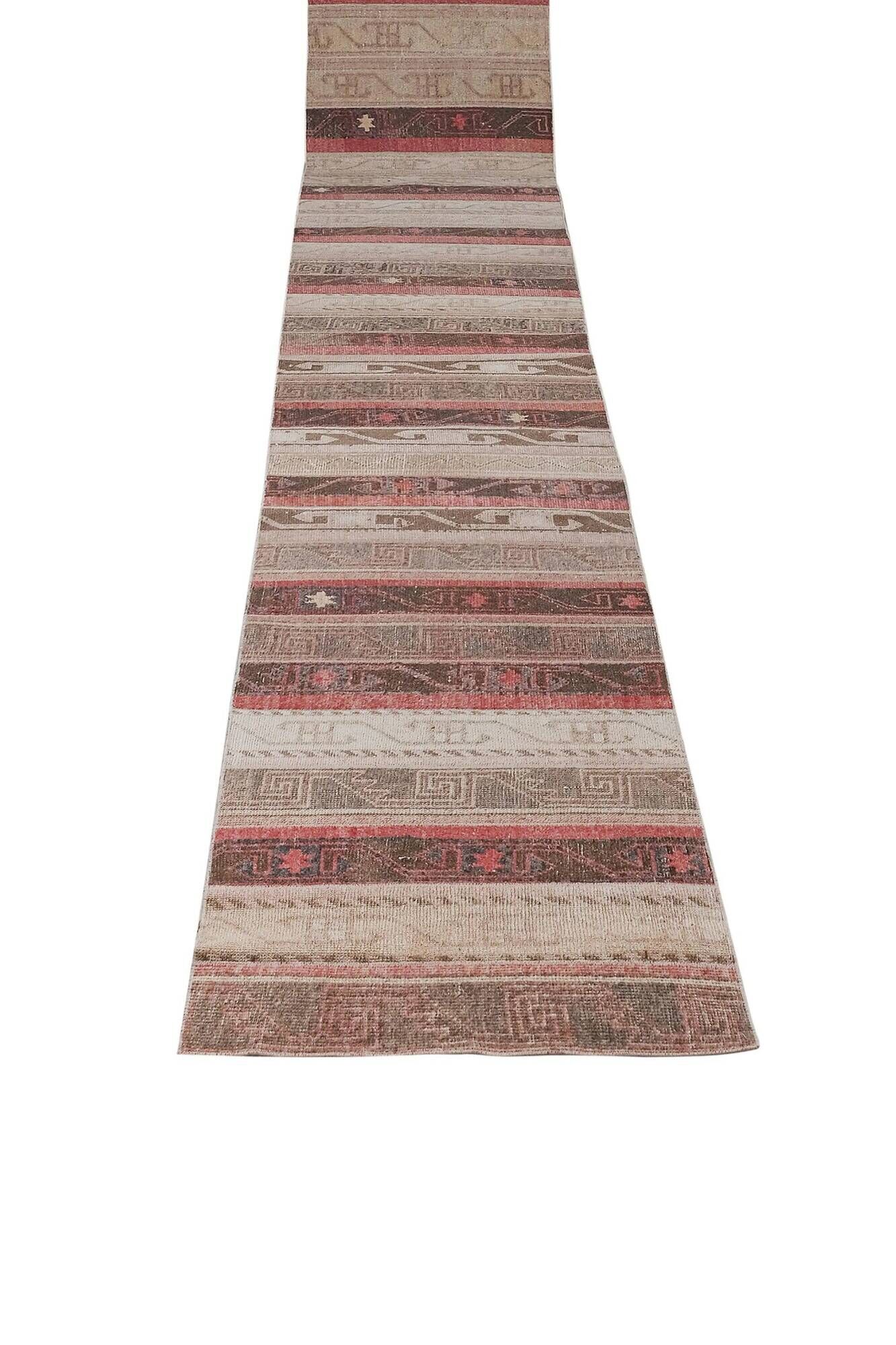 Vintage Turkish hallway rug 72x778 cm