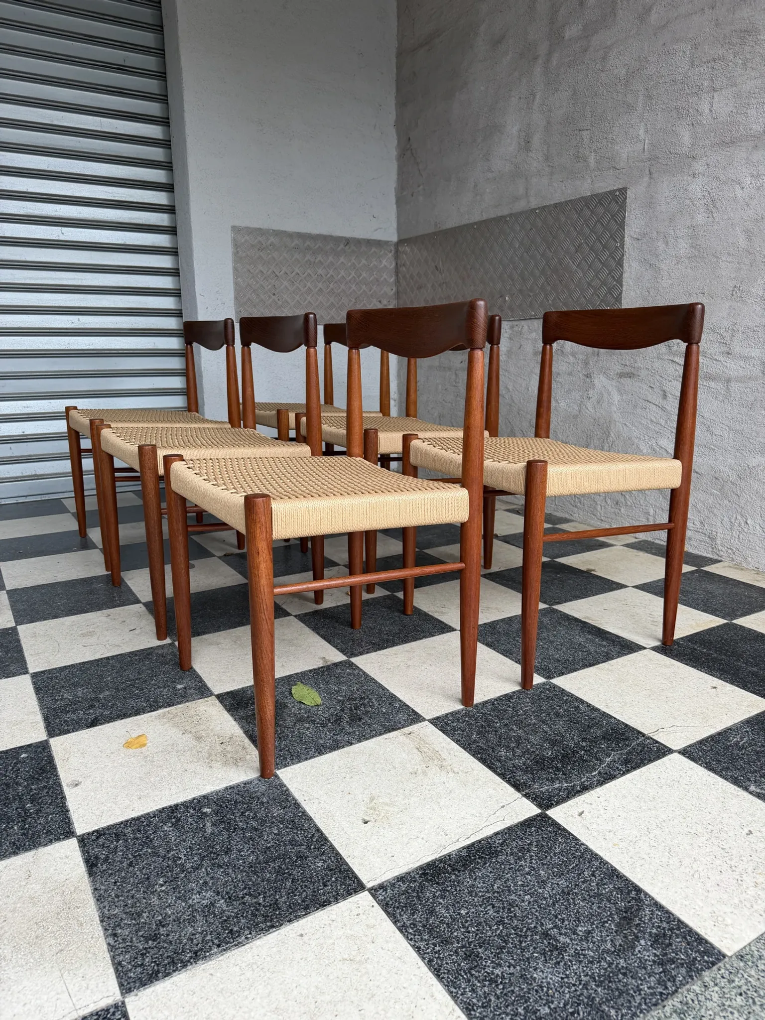 Set of 6 HW Klein chairs for Bramin