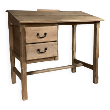 Vintage solid oak craft desk