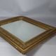 Late 19th century ogee frame mirror in gilded stucco wood 51.5x42.5 cm B622