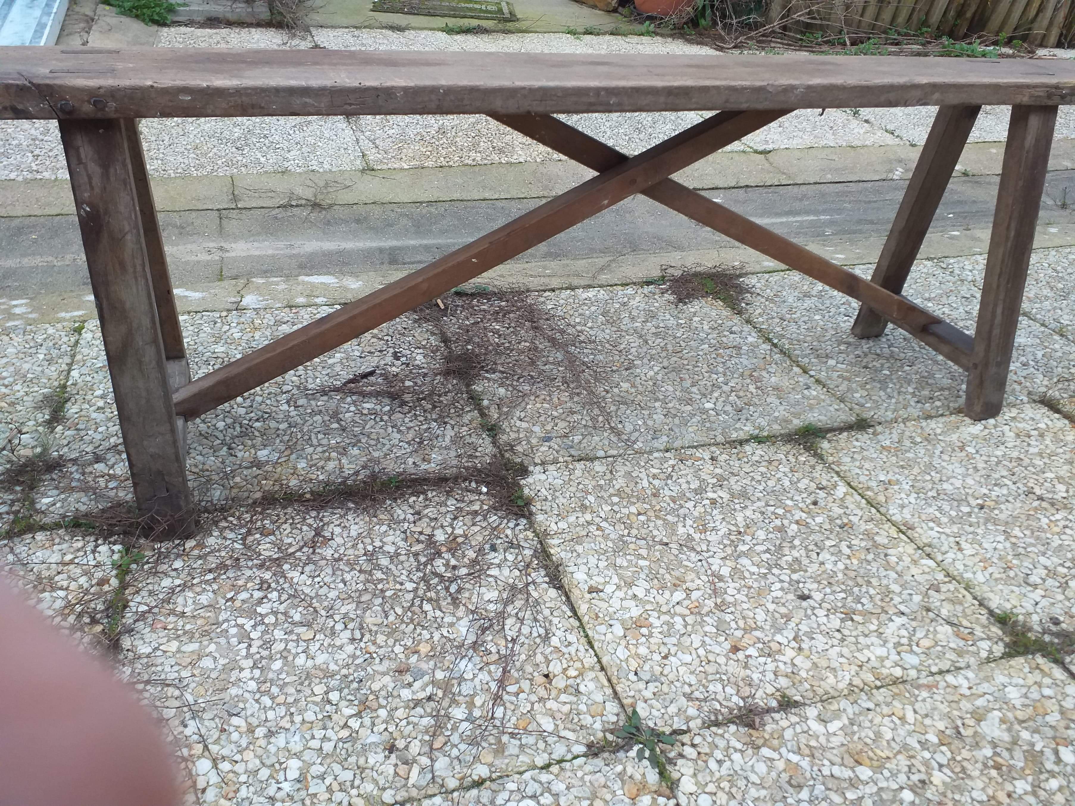 Small old farm bench L 144