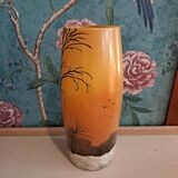 Legras vase with snowy decor