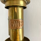 Antique brass train wall lamp