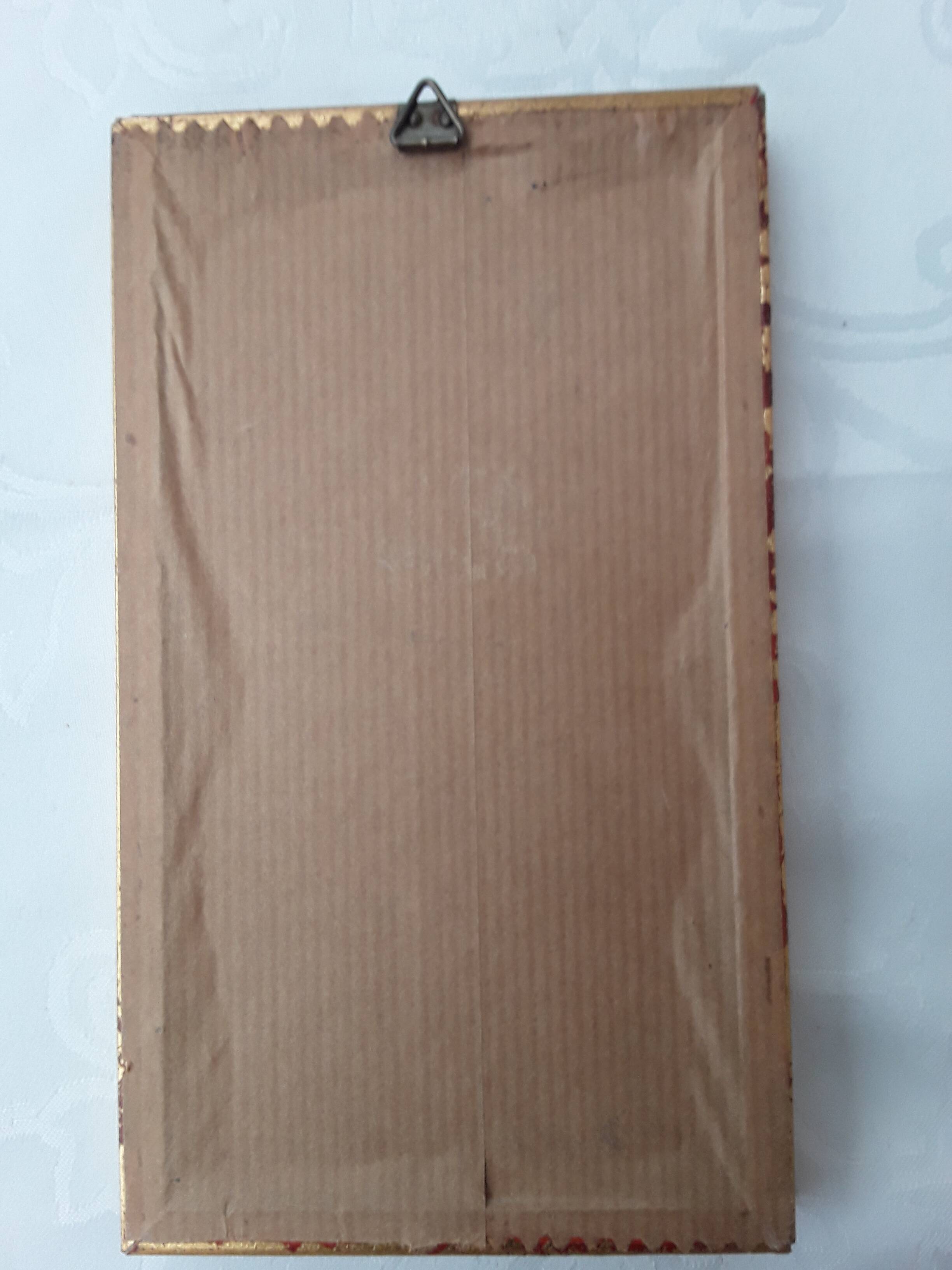 Herbarium frame under vintage glass