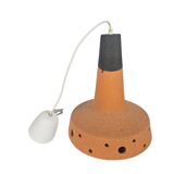 Vintage pendant lamp - ceramic - Fat Lava - pull switch - West Germany - 70