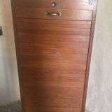 Vintage wooden curtain binder cabinet 1950-1960