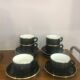 Tasses bistrot noir/or