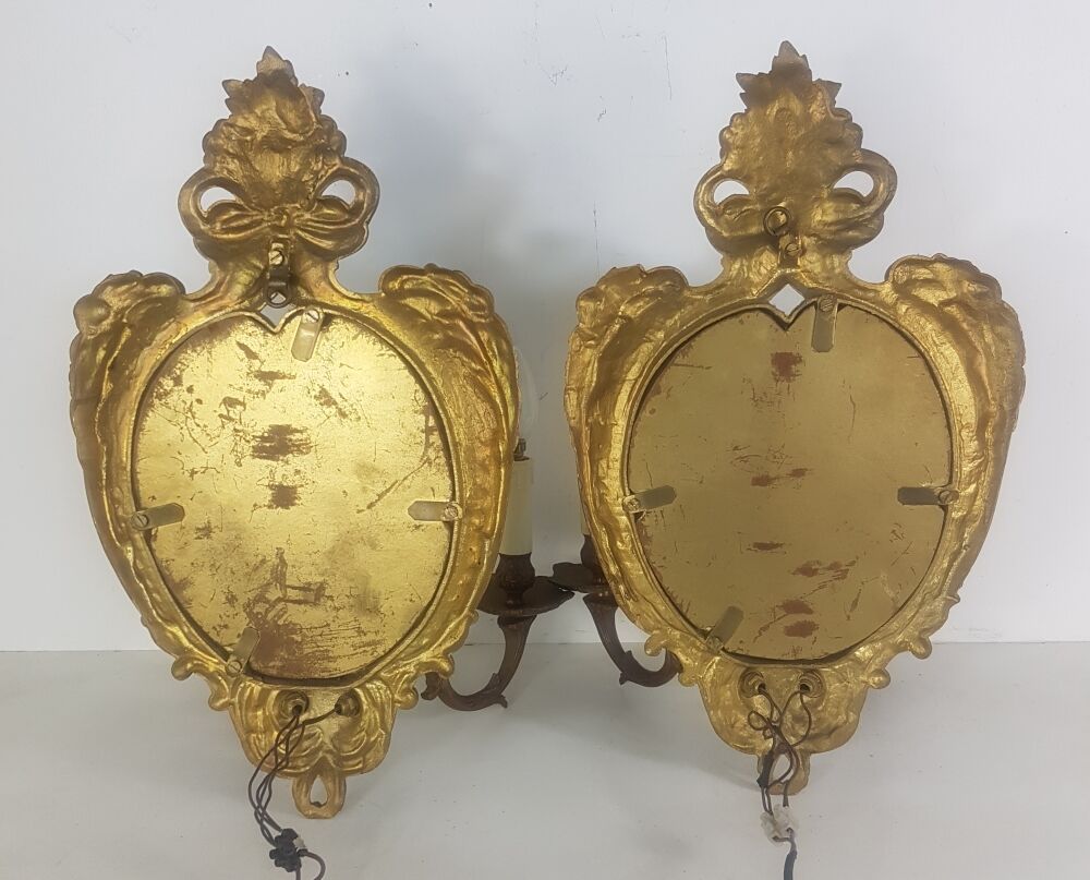 Bronze mirror appliques