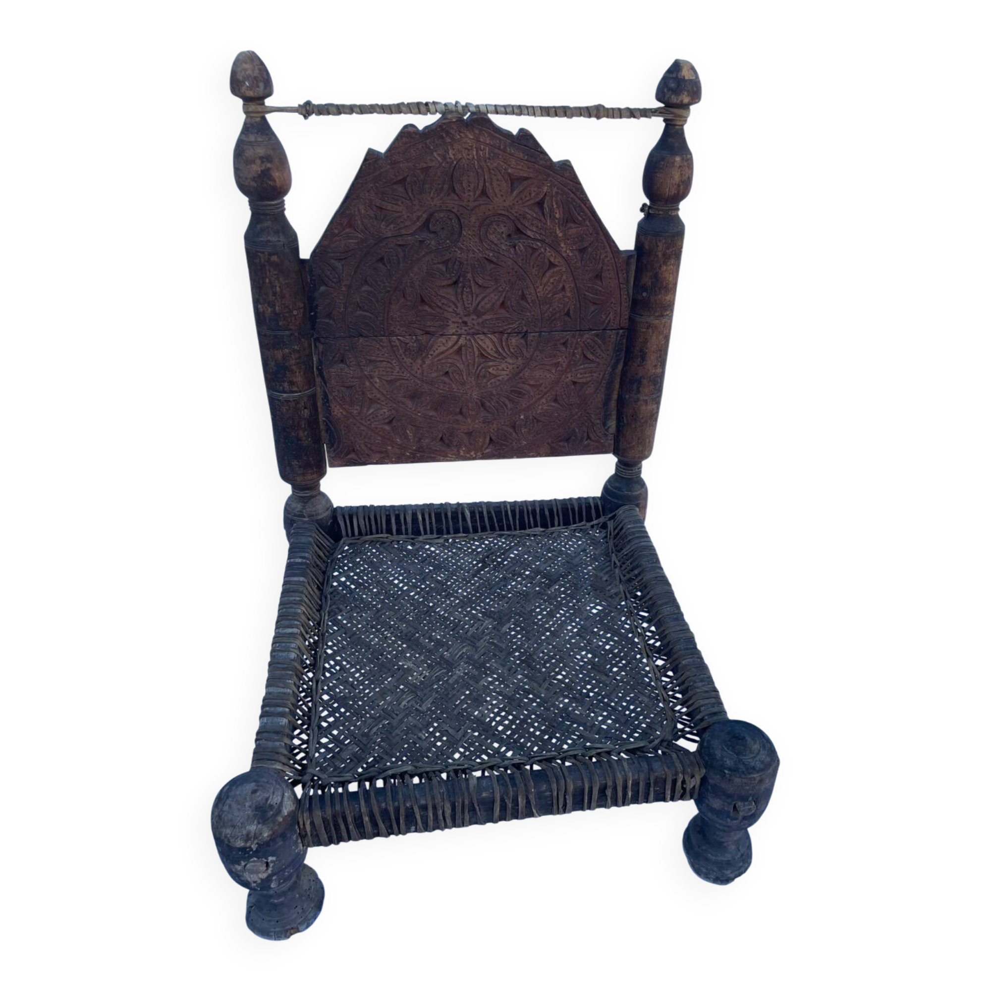 Traditional low Indian chair