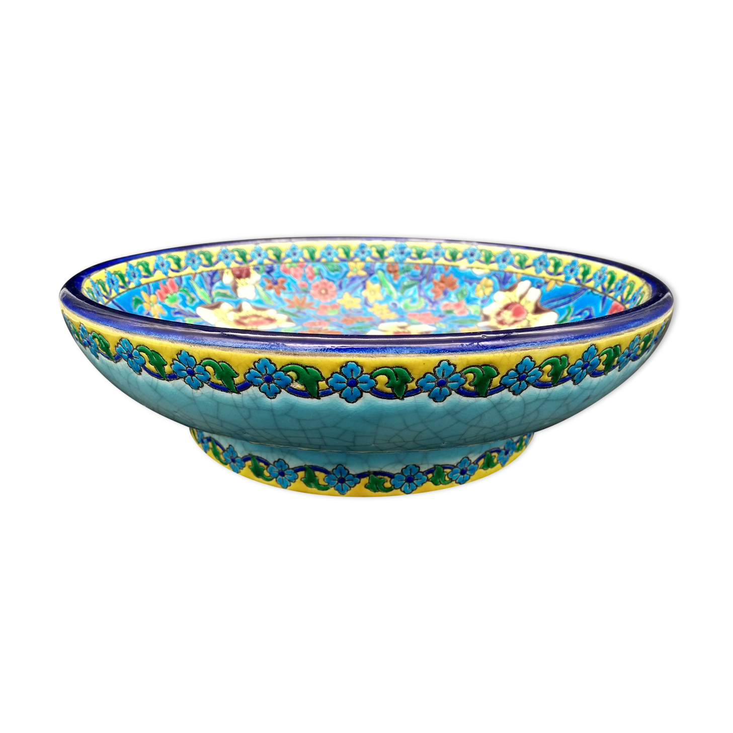 Longwy earthenware fruit cup