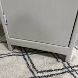 Armoire parisienne en bois couleur lin
