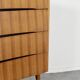 Commode Avalon du milieu du siècle en teck. Style vintage moderne et rétro