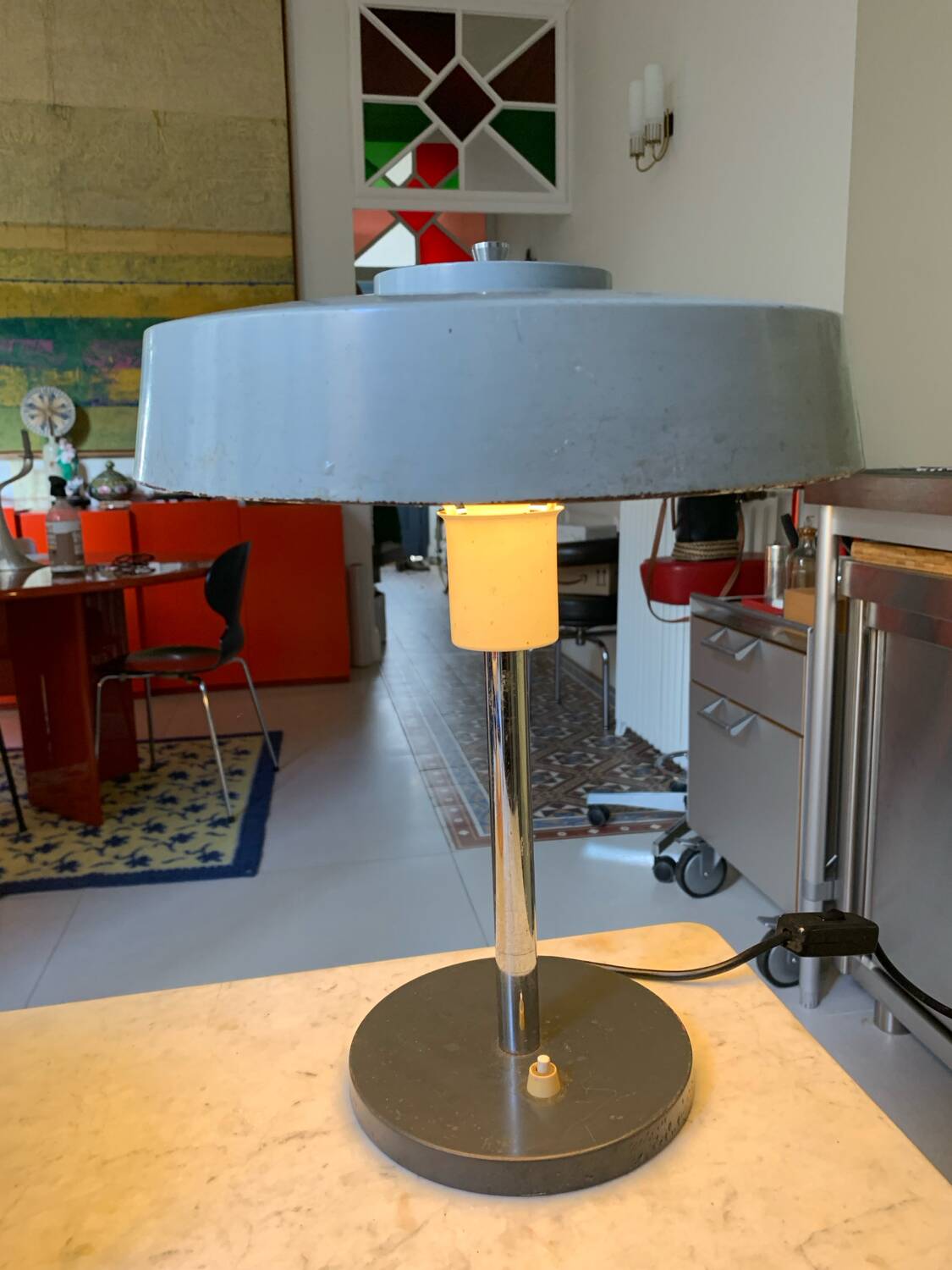 Grey industrial style lamp 50/60