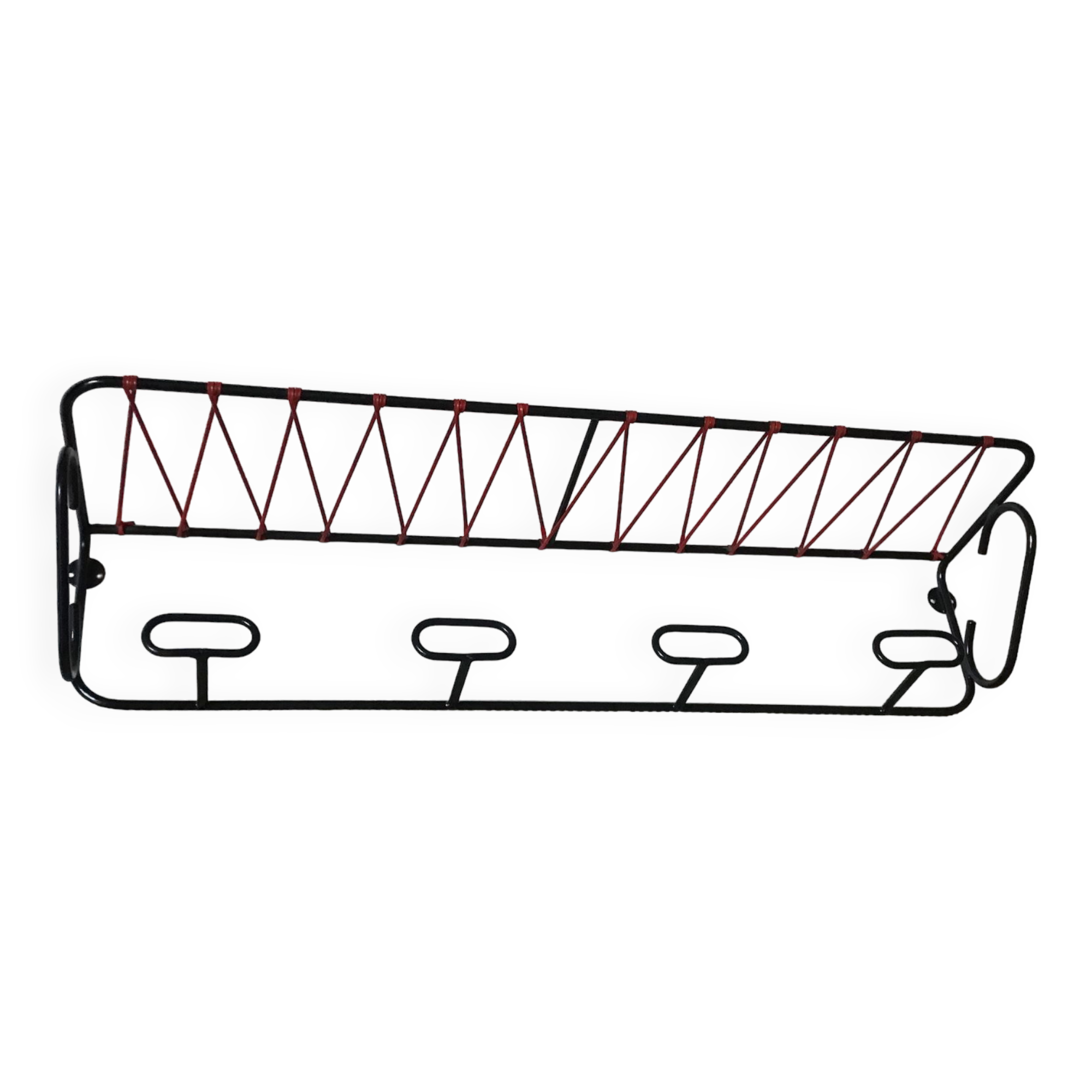 Vintage scoubidou coat rack