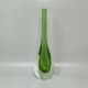 1960s Gorgeous Green and Yellow Vase By Flavio Poli