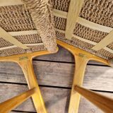 Olivier de schrijver pair of los angeles low chairs signed and numbered