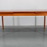 1960s Kai Winding Large Teak Extendable Dining Table Model 16, Denmark