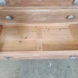 Raw art deco chest of drawers in walnut