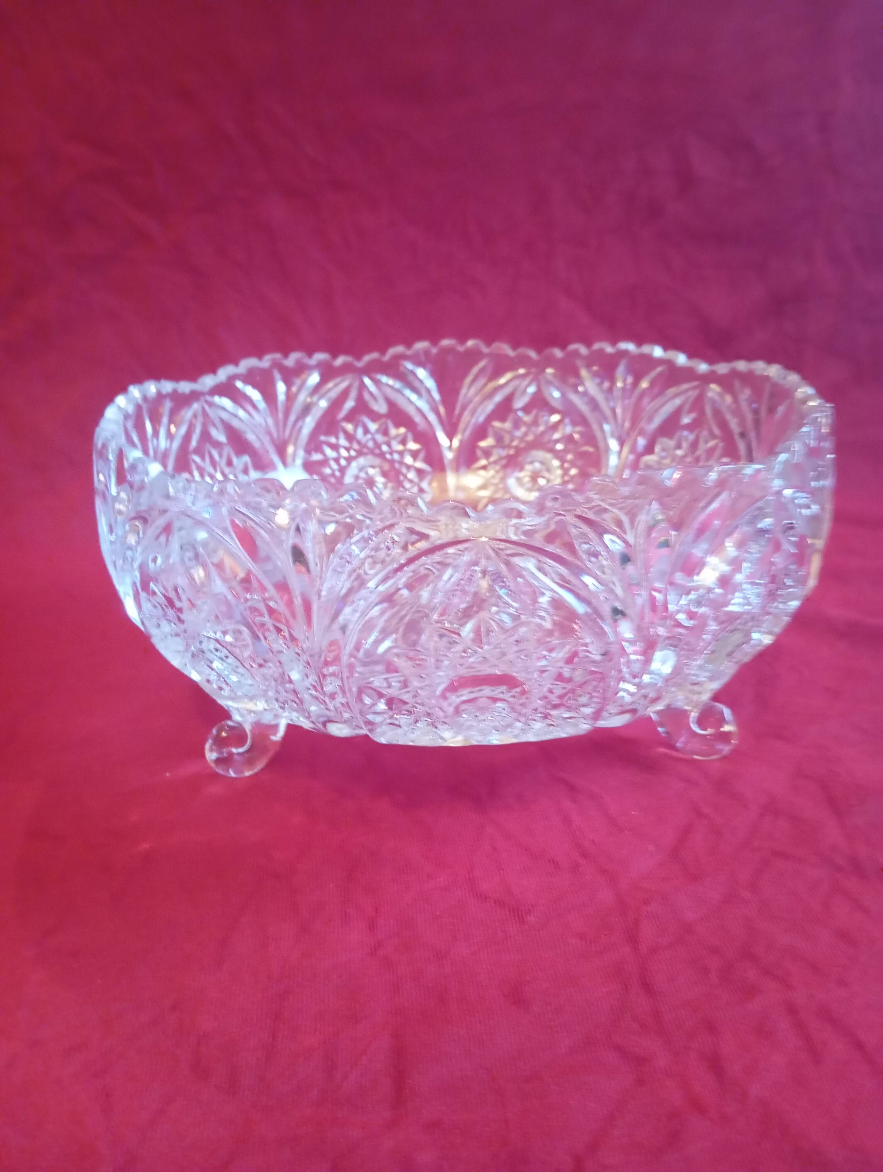 Crystal fruit bowl