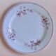 Round plate from the 19th century, pink ironstone, signed Maestricht "Toulouse"