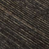 3x11 Vintage Dark Brown Super Soft Kilim Runner Rug, 94x345Cm