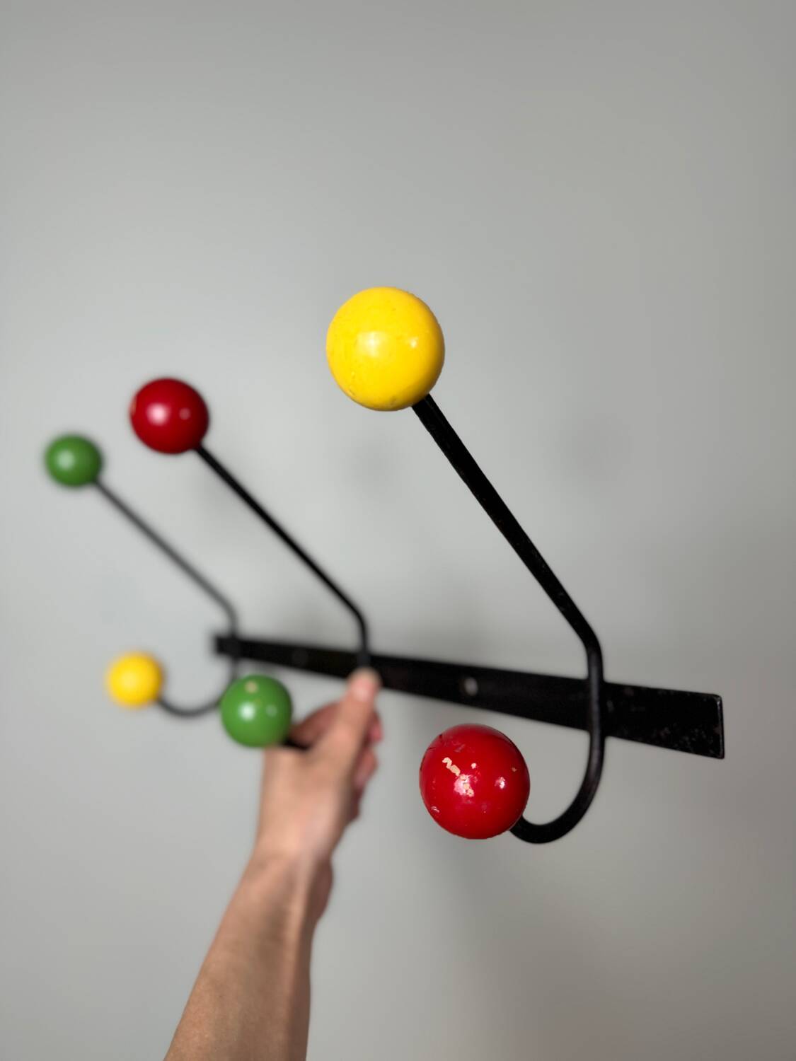 Patère portemanteau boule 1950