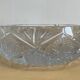 Large vintage pocket tray or ashtray in chiseled Bohemian crystal