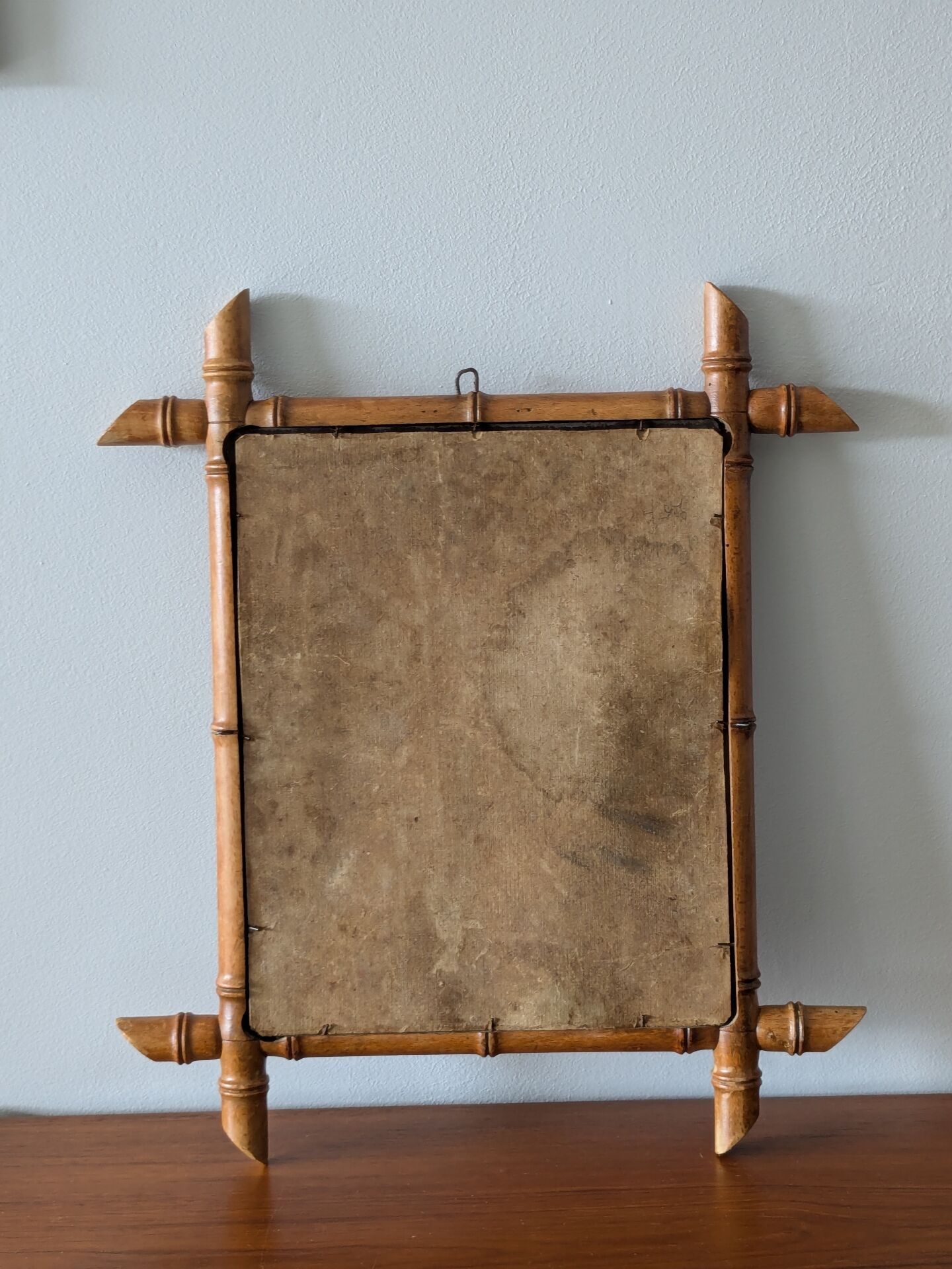 Miroir vintage bambou