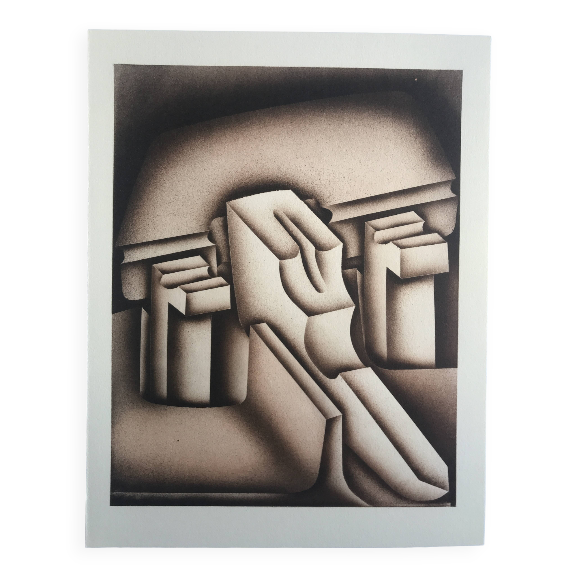 Original lithograph by Jacques POLI, Centrale, 1978