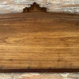 Very large Louis XVI style half-moon mirror in mahogany