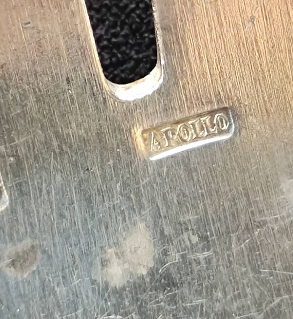 6 anciennes fourchettes couverts à huîtres métal argenté orfèvrerie Apollo