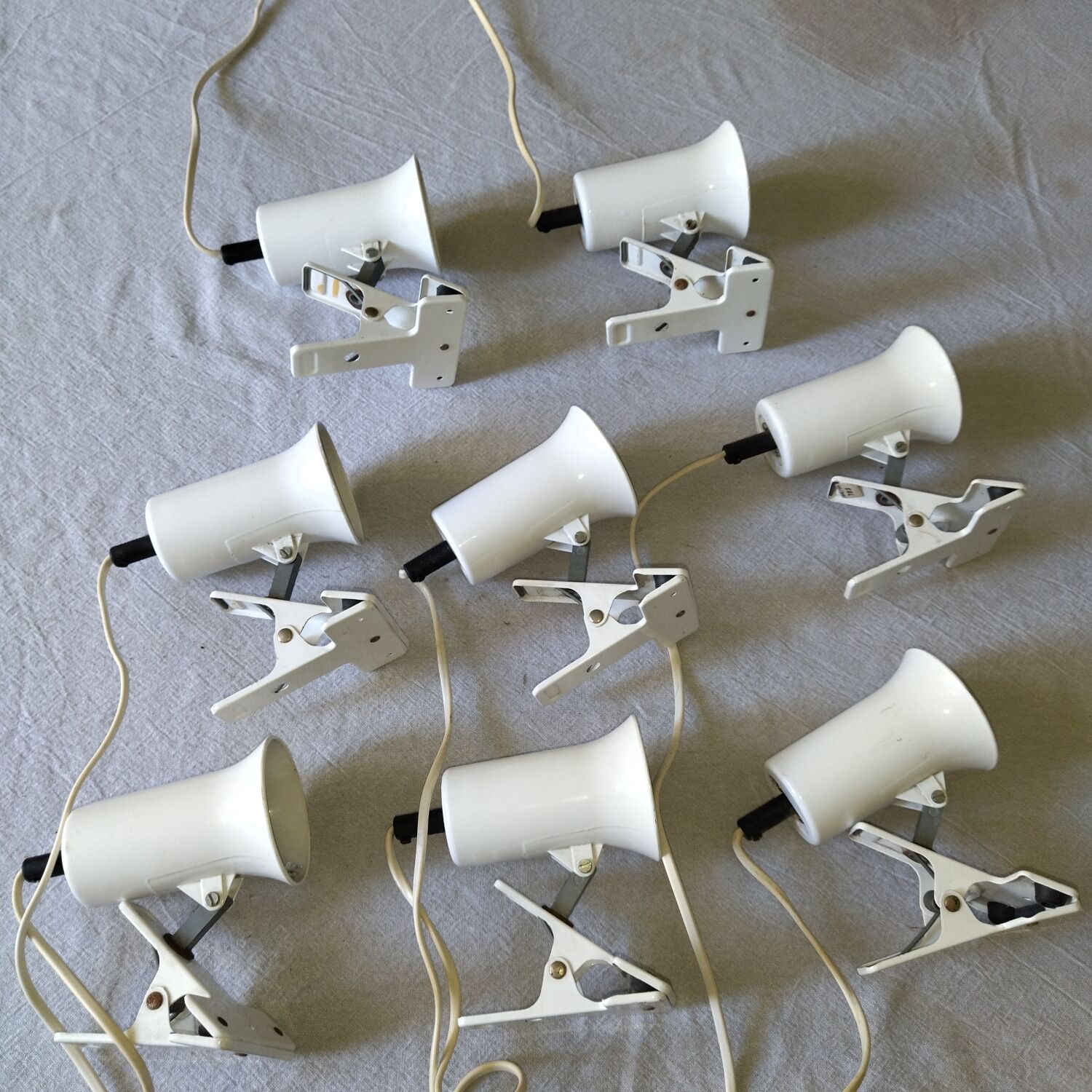 Lot de 8 spots à pince Lita spot applique