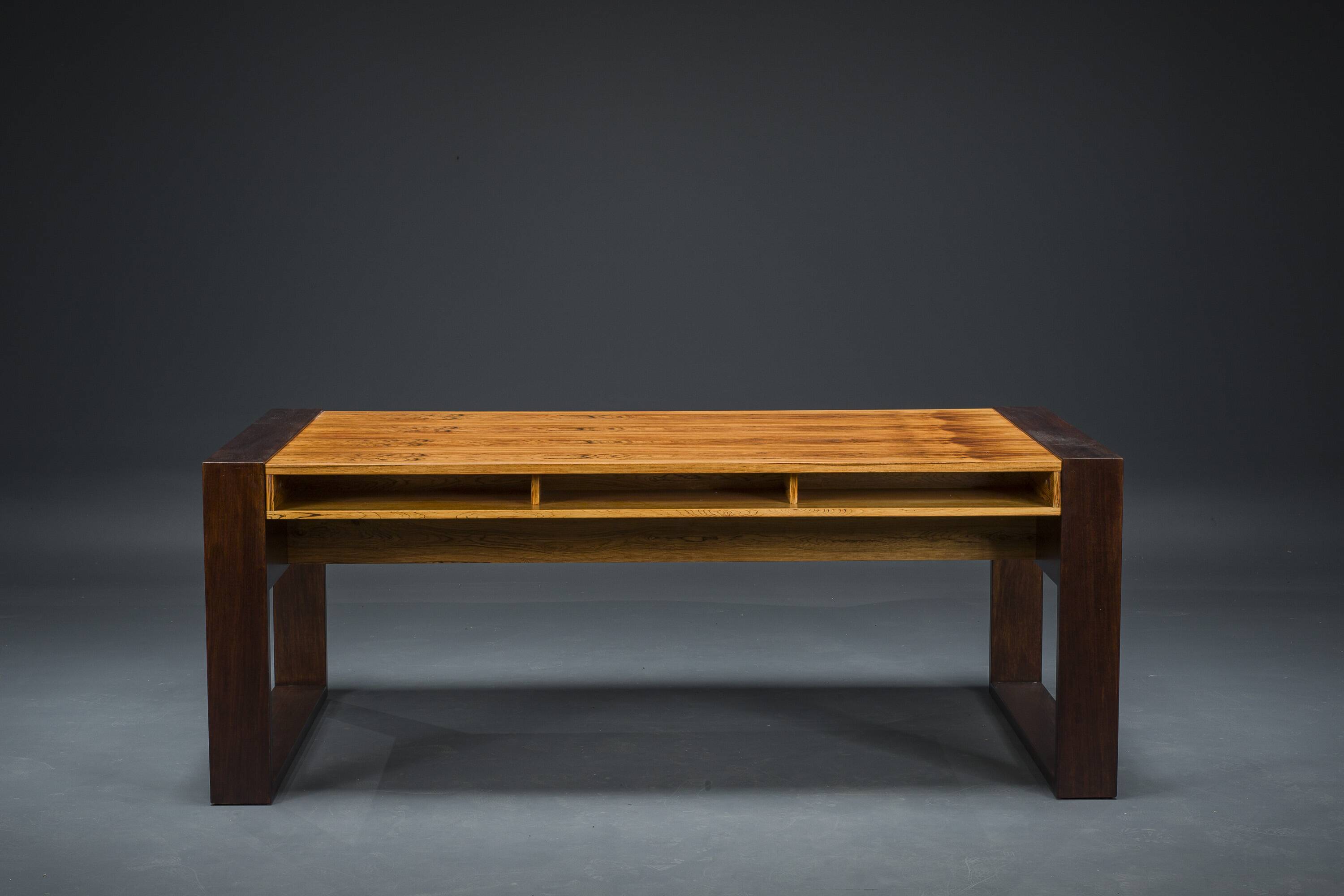 Vintage Rosewood Executive Desk, 1960s